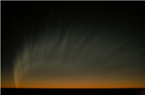 Comet McNaught over Stillehavet